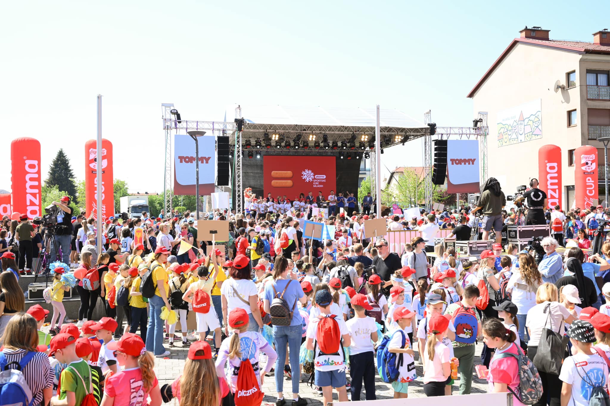 Ceremonial opening of the 28th Plazma Youth Sports Games in Zaprešić (Croatia)