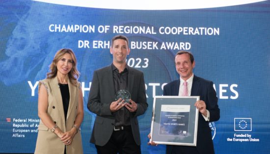 Youth Sports Games won the Champion of Regional Cooperation Dr Erhard Busek Award