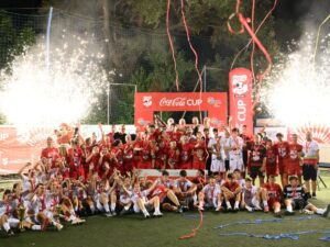 Bilić, Desailly, Asanović and Dyche Present Medals to Young Coca-Cola Cup Champions