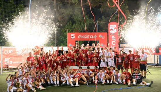 Bilić, Desailly, Asanović and Dyche Present Medals to Young Coca-Cola Cup Champions